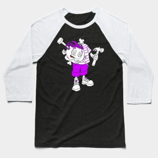 Mr. Sinmo (Julia style) purple Baseball T-Shirt